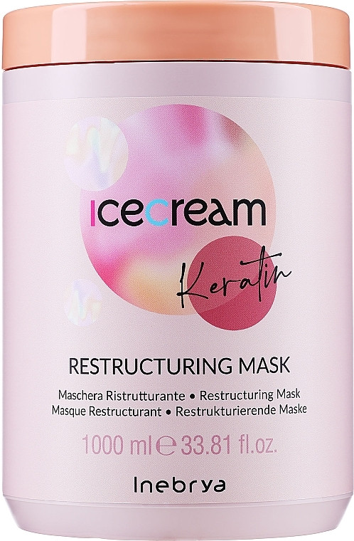 Маска відновлююча з кератином Inebrya Keratin Restructuring Mask 1000 мл, фото 1
