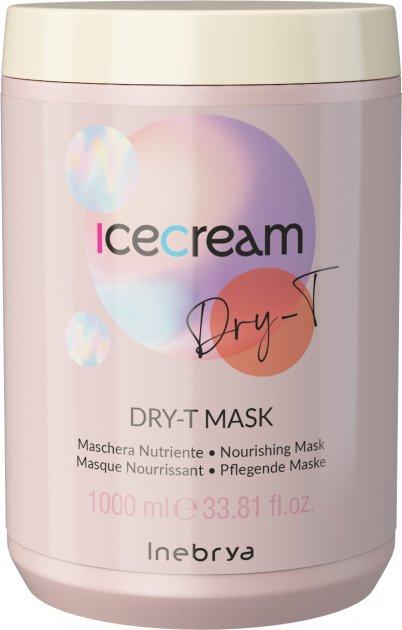 Маска для сухого, кучерявого й фарбованого волосся Inebrya Dry-T Mask 1000 мл