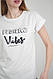 Жіноча футболка з принтом Positive Vibes зі спущеним плечем, фото 4