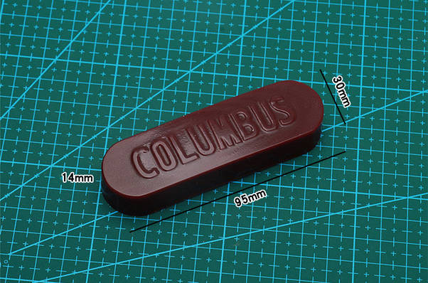 Віск коричневий для полірування торця шкіри (урізу) Columbus Edge Top Wax 25 г, фото 3