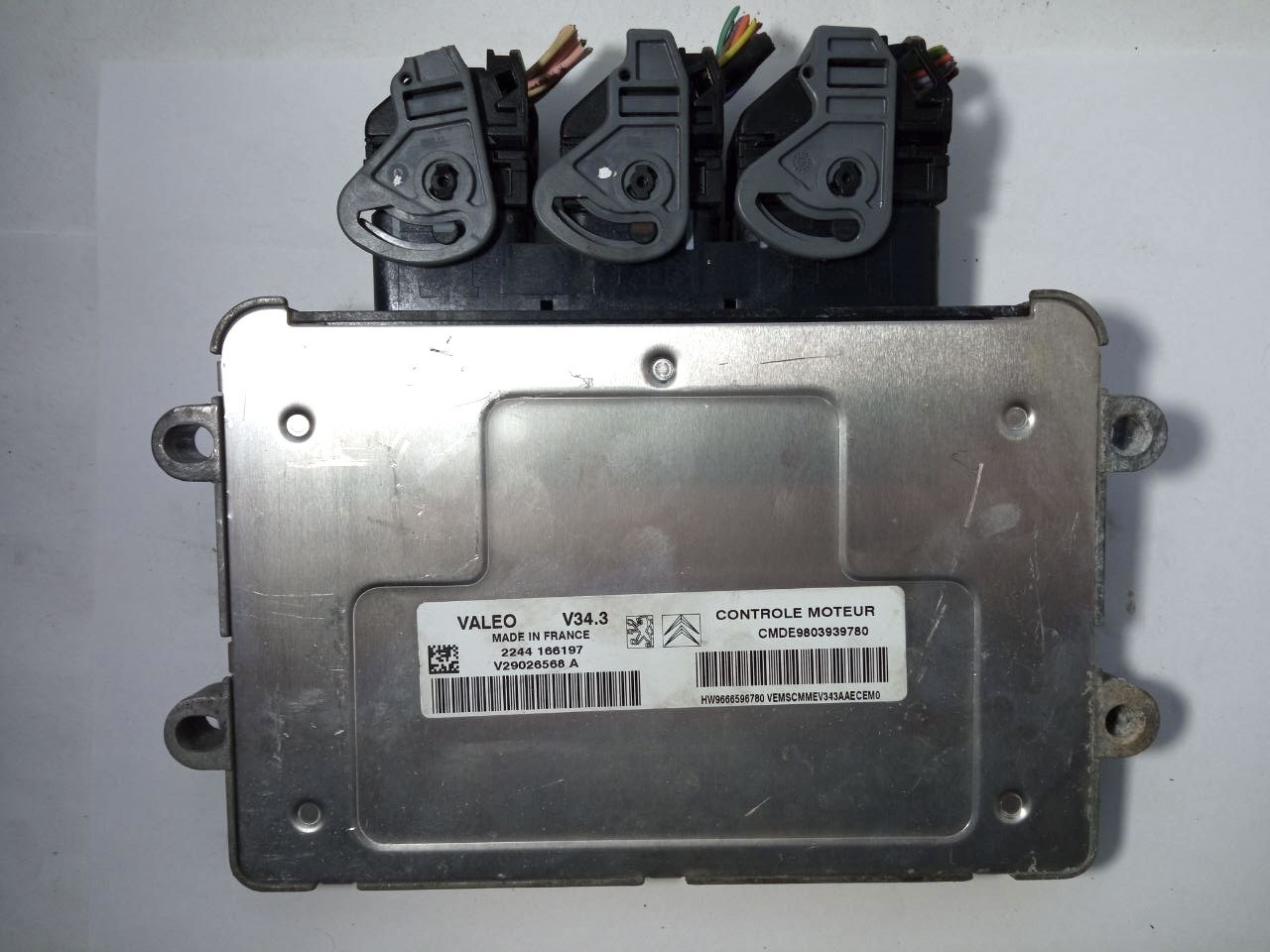 Електронний блок керування peugeot citroen V34.3 / 2244 166197 valeo 9803939780