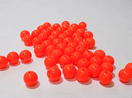 Намистини Finding Куля круглі глянсовий Морквяні 10 мм діаметр Ціна за 1 штук