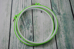 П'яльця круглі пластикові, з внутрішнім заломом, діаметр 20см