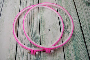 П'яльця круглі пластикові, з внутрішнім заломом, діаметр 27см