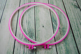 П'яльця круглі пластикові, з внутрішнім заломом, діаметр 31см