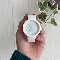 Жіночий силіконовий годинник-конструктор actimer, білий ремінець, циферблат Mate white