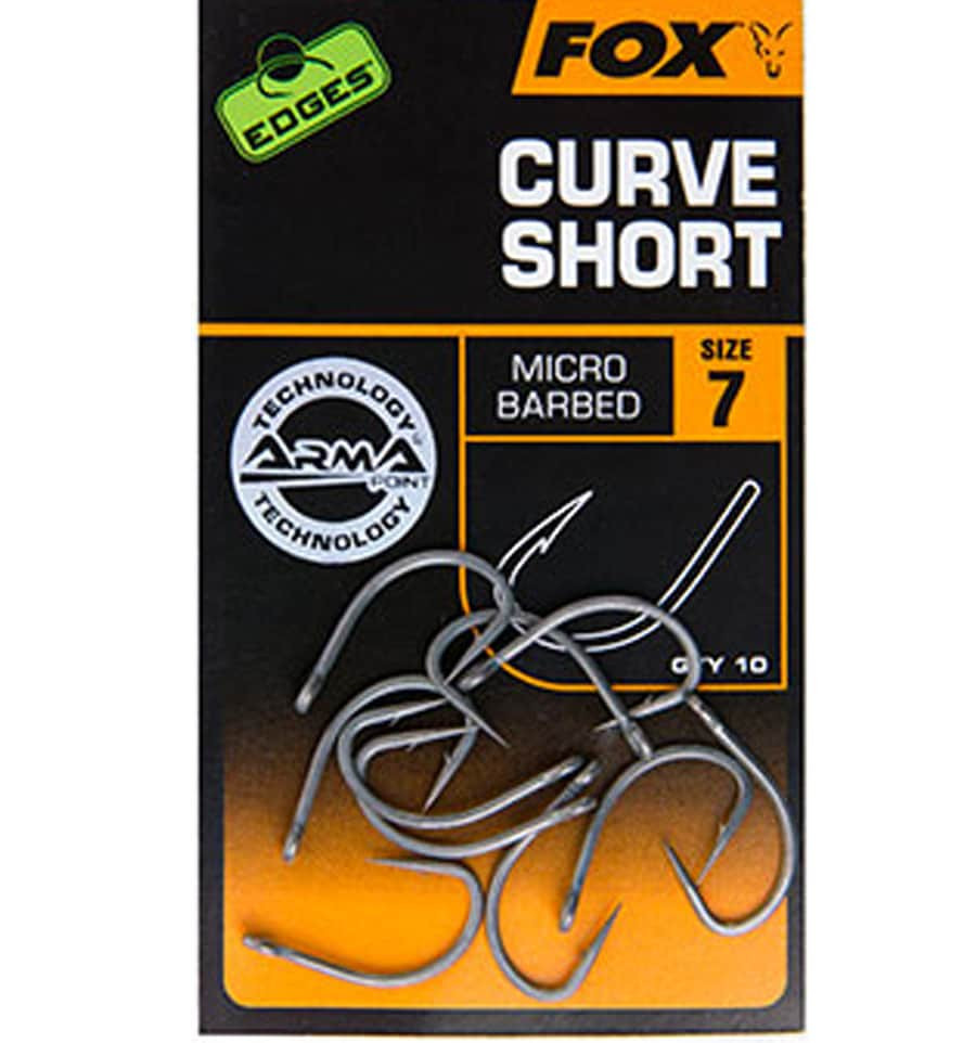 Коропові гачки FOX Edges Armapoint Curve shank short No 6