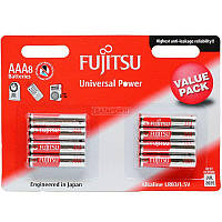 Лужна батарейка FUJITSU Alkaline Universal Power ААА/LR03 8шт/уп blister