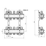 Колектор Icma 1" 5 виходів, без витратоомера NoK005, фото 2