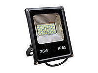 LED прожектор уличный влагозащищенный IP65 черный 20W 48 SMD 5730 холодный белый