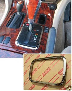 Lexus LX470 1998-2006 Хромова накладка на центральну консоль рамка ручки КПП Нова Оригінал