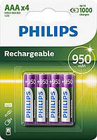 Акумулятор Philips R03/AAA MULTILIFE 950mAh B4 (блістер) (шт.)