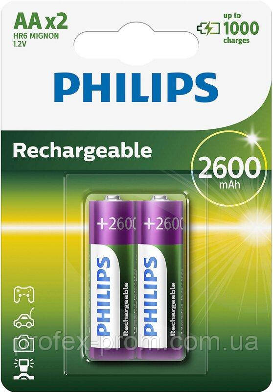 Акумулятор Philips R6/AA MULTILIFE 2600mAh B2 (блістер) (шт.)