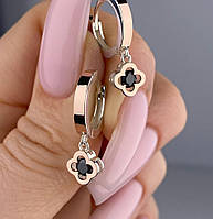 Срібні сережки Чотирилистник