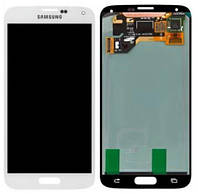 Дисплейный модуль (Lcd+Touchscreen) для Samsung G900A / G900F / G900H / G900I / G900T Galaxy S5 AMOLed белый
