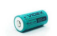 Аккумуляторная батарея Videx CR123 / 16340 800 mAh