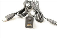 Кабель удлинитель 2 шт USB Type-C 1.5 м для автомобильной магнитолы порт панель провод в машину юсб тайп си