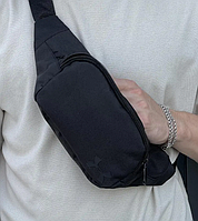 Бананка черная мужская Under Armour качественная через плечо на грудь вместительная для документов телефона КМ