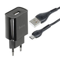 Зарядний пристрій мережевий Hoco DC20A 1Usb 2.1A Black