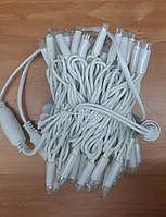 Рождественская гирлянда "шнурок уличный GooD" 100 Led (белый кабели) Цветная 10м
