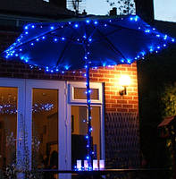 Рождественская гирлянда "шнурок уличный" 200 Led Синяя 15м