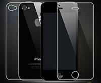 Защитное стекло екрана Iphone 4 / 4S 0.18mm front-back