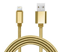 Кабель Usb для Iphone 5G Dekkin (3м) 2.4A Gold