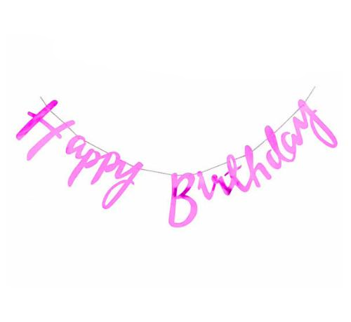 Гірлянда прописом HB (рожева)