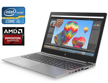 Раб.станція HP 15u G5 /15.6"/Core i5-8350U 4 ядра 1.7GHz/8GB DDR4/240GB SSD/Radeon Pro WX 3100/Win10, фото 2