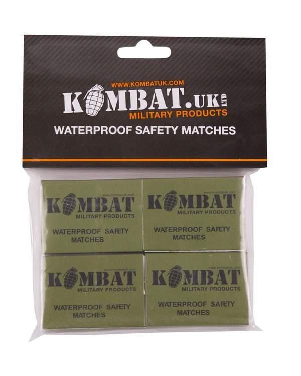 Сірники водозахисні KOMBAT UK Waterproof matches (pack of 4) (kb-wm4), фото 1