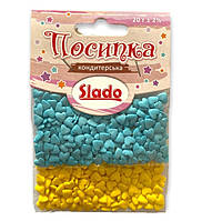 Посипка в стиках фігурна Патріотичні сердечки 20 г