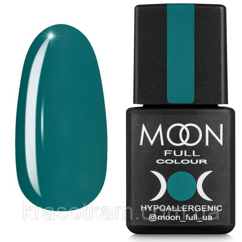 Гель-лак Moon Full Winter No658 м'ятно-бірюзовий, 8 мл.