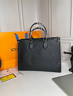 Сумка жіноча Louis Vuitton on the go mm чорна wb022