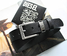 Чоловічий ремінь Diesel leather black
