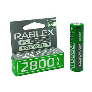 Акумулятор Rablex 18650 3.7V 2800mAh, фото 2