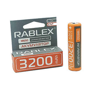 Акумулятор Rablex 18650 3.7V 3200mAh, фото 2