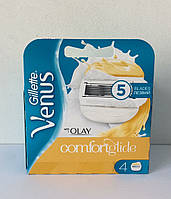 Касети жіночі для гоління Gillette Venus 5 Olay 4 штуки (Жилет Венус Олей Оригінал)