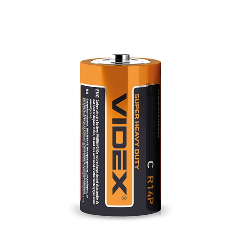 Батарейка С (R14) Videx Super Heavy Duty (1шт.)