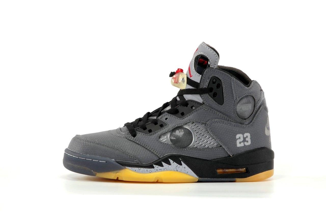 Grey jordan 5s best sale