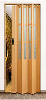 Двери межкомнатные Symfonia складная (гармошка) со стеклом ПВХ Vinci Decor