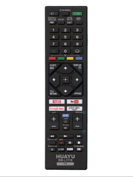 Пульт SONY RM-L1715 LCD універсальний Netflix+Youtube