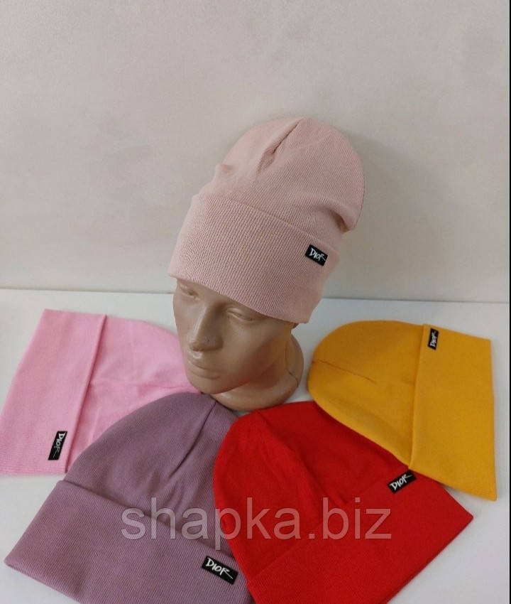 Шапка дитяча, рібана, одинарна рубчик., фото 1