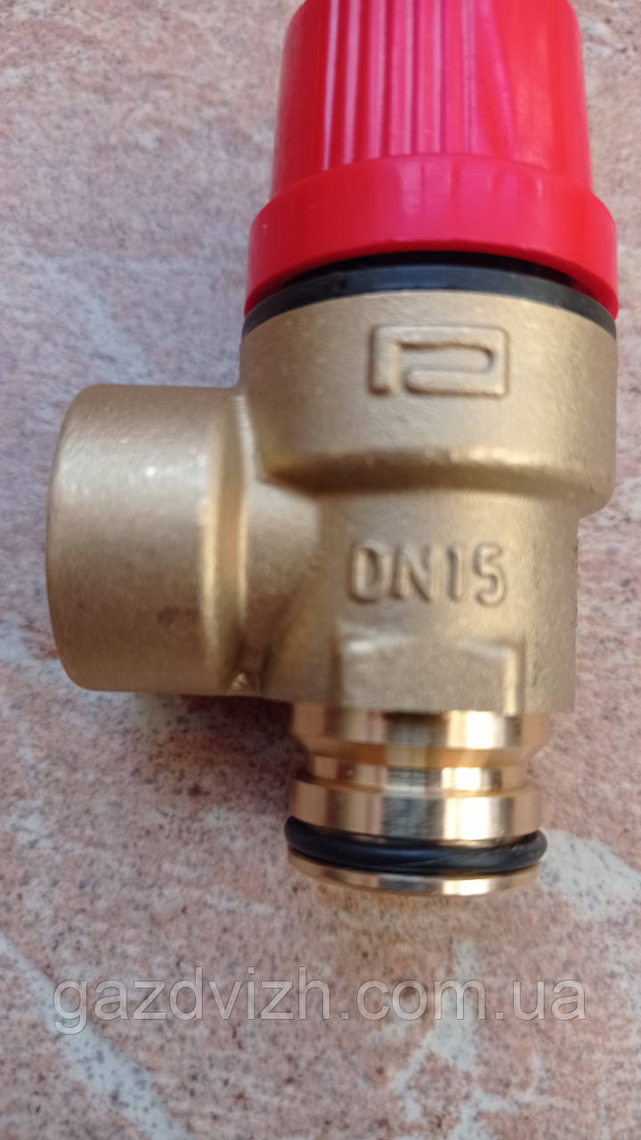 Запобіжний клапан 3 бари (під вінт) для газових котлів ariston uno, baxi, nobel (універсальний)