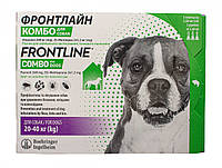 Фронтлайн Комбо Frontline Combo L капли для собак от 20 до 40 кг (1уп)3пипетки)