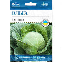 Насіння капусти білокачанної пізньої «Ольга» (5 г) від ТМ «Велес», Україна