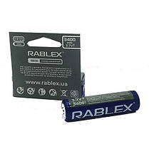 Акумулятор Rablex Li-Ion 18650 з захистом 3.7V 3400mAh для ліхтариків, фото 3