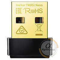 Адаптер USB WiFi TP-Link Archer T600U Nano (802.11ac • 600M)