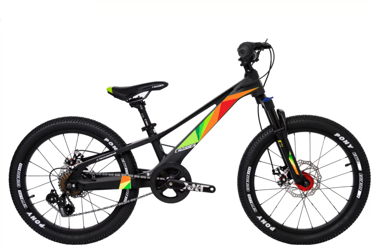 Дитячий велосипед 20 дюймів 18 рама Crosser XMB 20" Чорний, фото 1