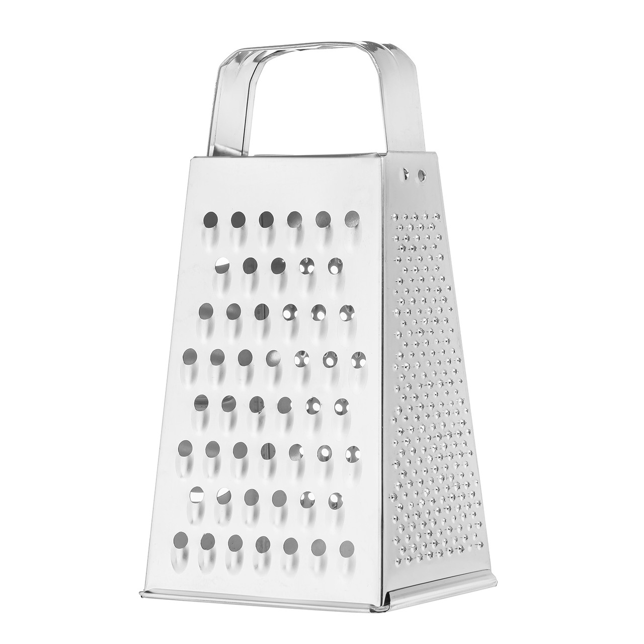 Терка конус посилена для овочів та фруктів 4-стороння з нержавіючої сталі (висота 20.5 см), фото 1