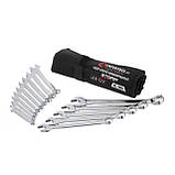 Набір ключів комбінованих 15 од., STORM, 6-22 мм, Cr-V, чохол INTERTOOL XT-1005, фото 3